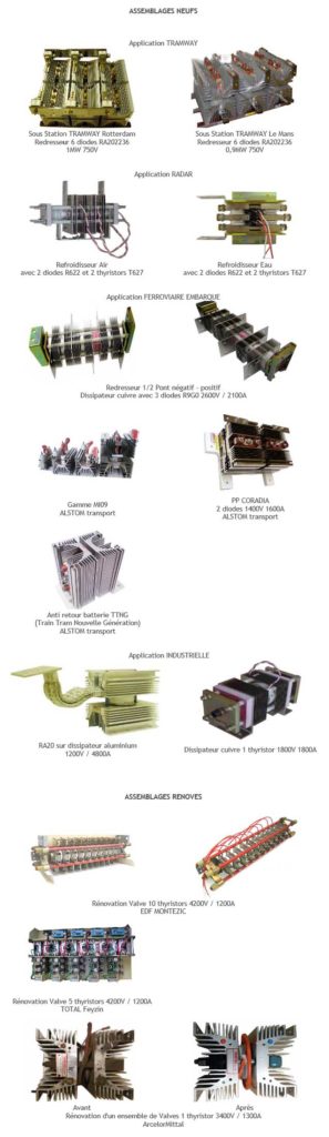 assemblage powerex diodes des puissance thyristors de puissance rénovation